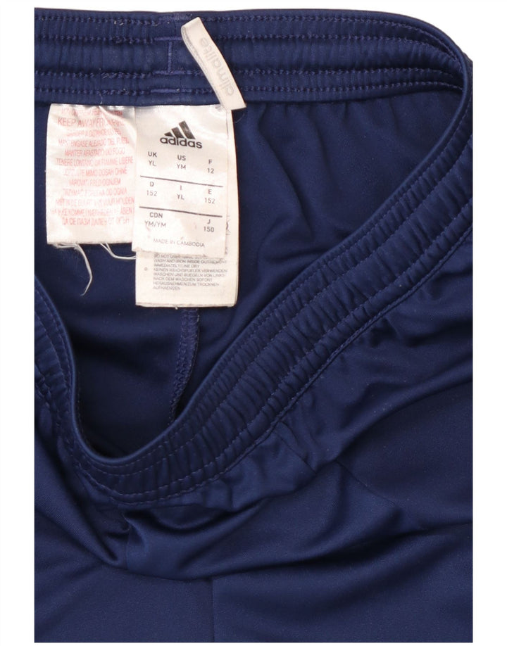 ADIDAS Boys Climalite Sportshorts 11-12 år Large Navy Blue