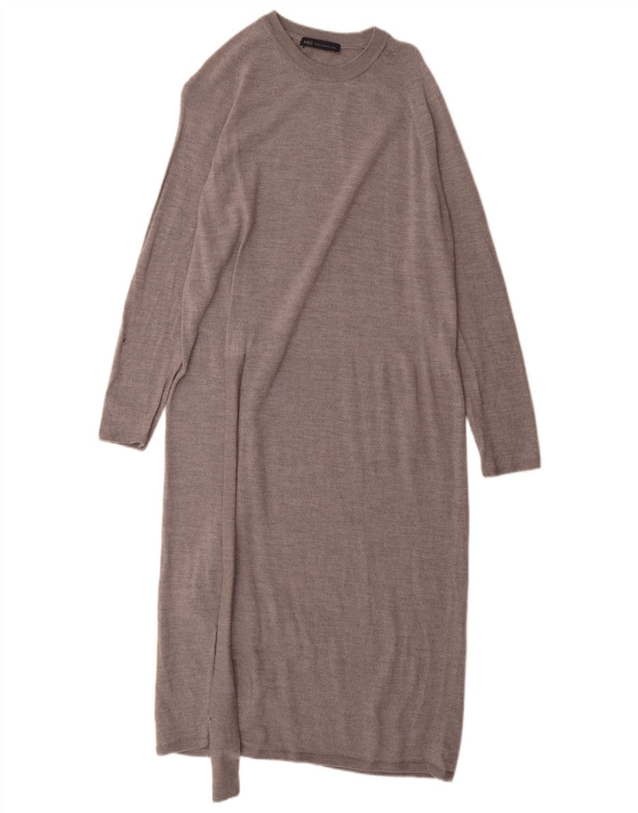 Marks & Spencer Dame Langærmet Jumper Dress UK 12 Medium Grey
