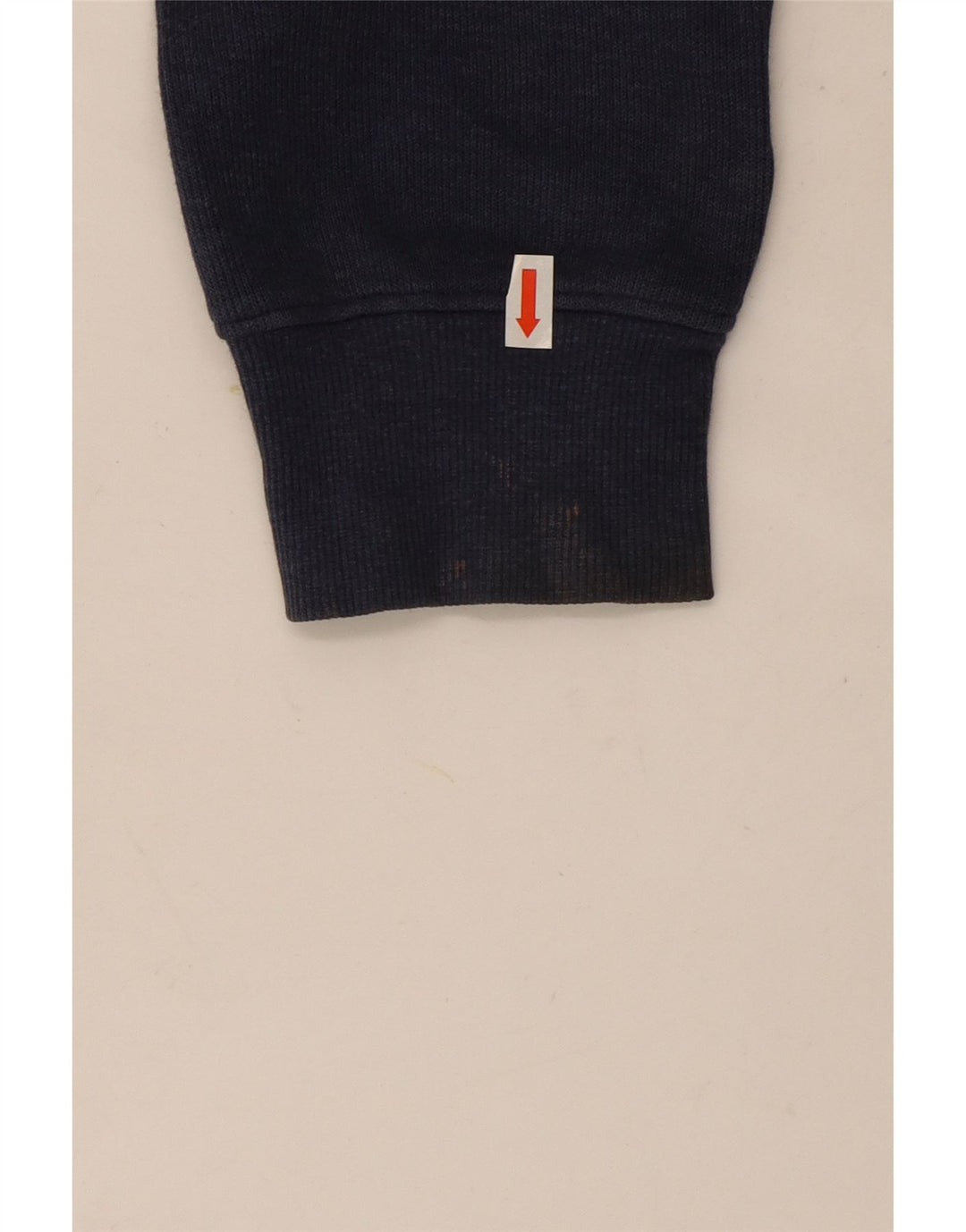 Gant Herre Zip Neck Jumper Sweater Medium Navy Blue Bomuld