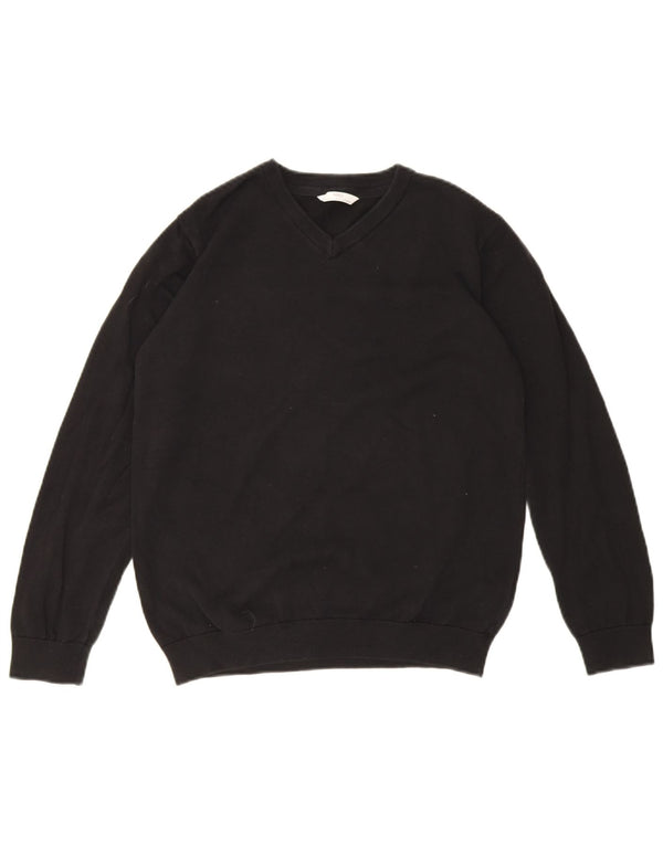 Marks & Spencer Boys V-hals sweater 13-14 år sort bomuld