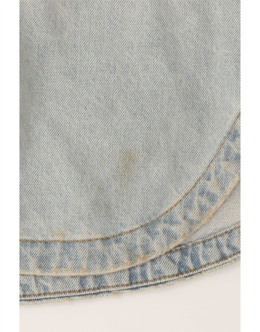 Zara Dame Oversized Denim Shirt UK 10 Small Blue Cotton