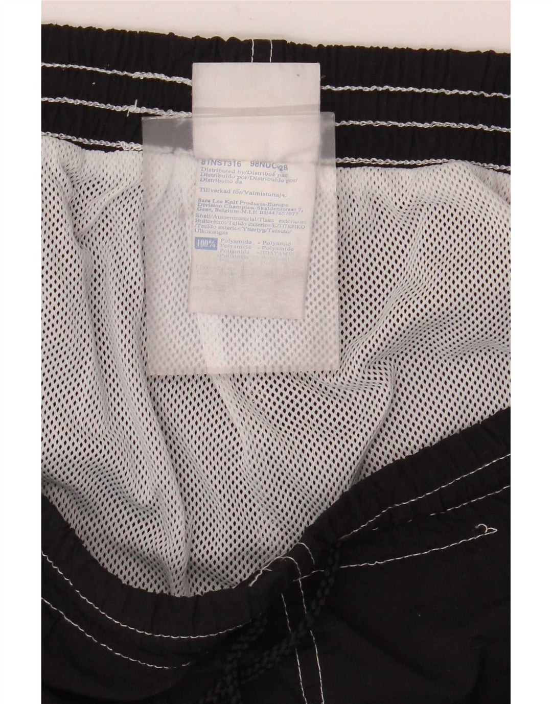 Champion Herre grafiske sportsshorts 2XL sort polyamid