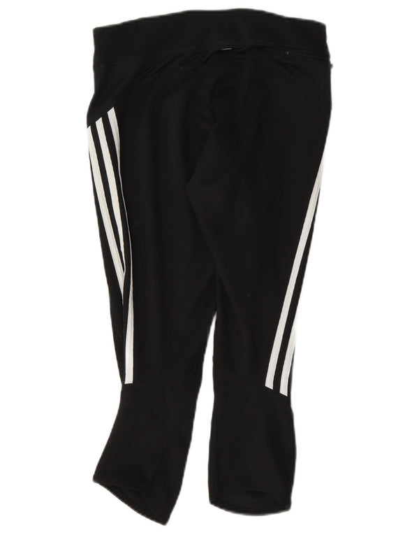Adidas Dame Climalite Capri Leggings UK 8 Small Black Polyester