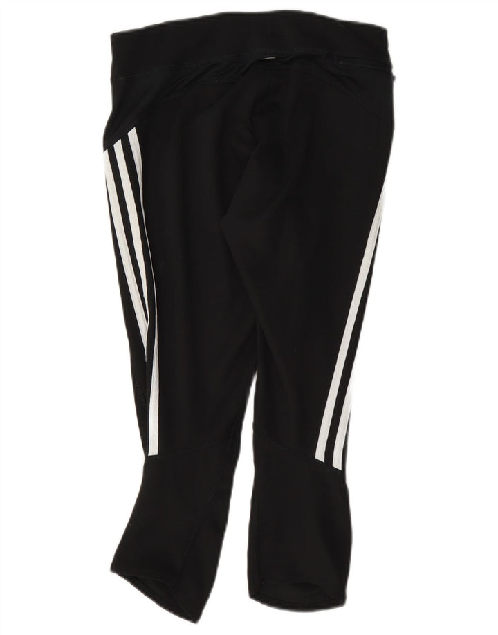 Adidas Dame Climalite Capri Leggings UK 8 Small Black Polyester