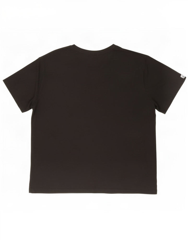 Fila Herre Grafisk T-Shirt Top 2XL Sort Polyester
