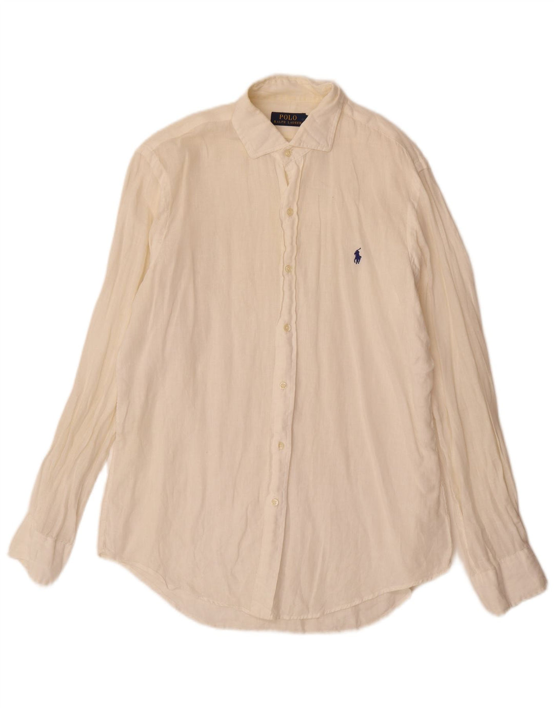 Polo Ralph Lauren Herreskjorte Medium Off White Linned