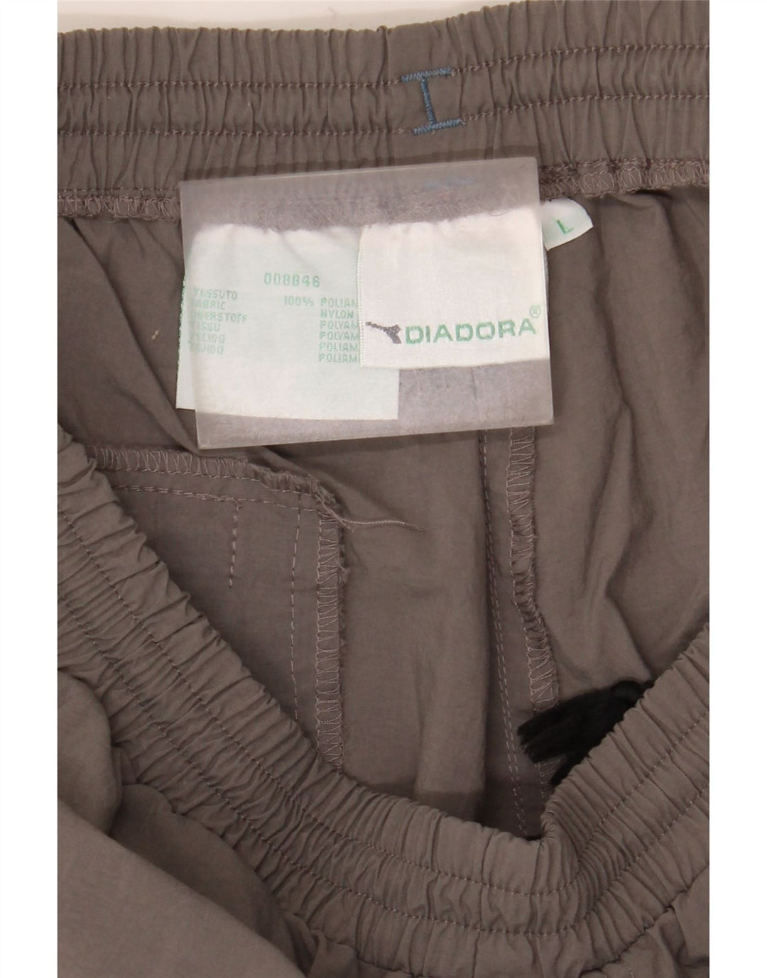 Diadora Træningsdragtsbukser til mænd, store grå polyamid