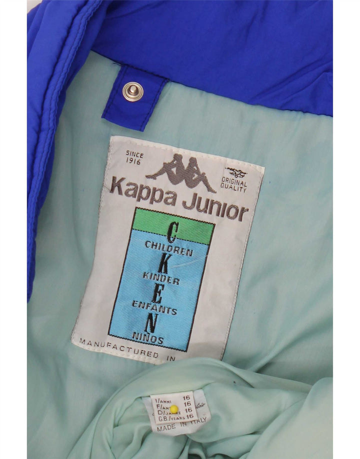 Kappa Boys Graphic Relaxed Fit Skijakke 15-16 år Blå Colourblock