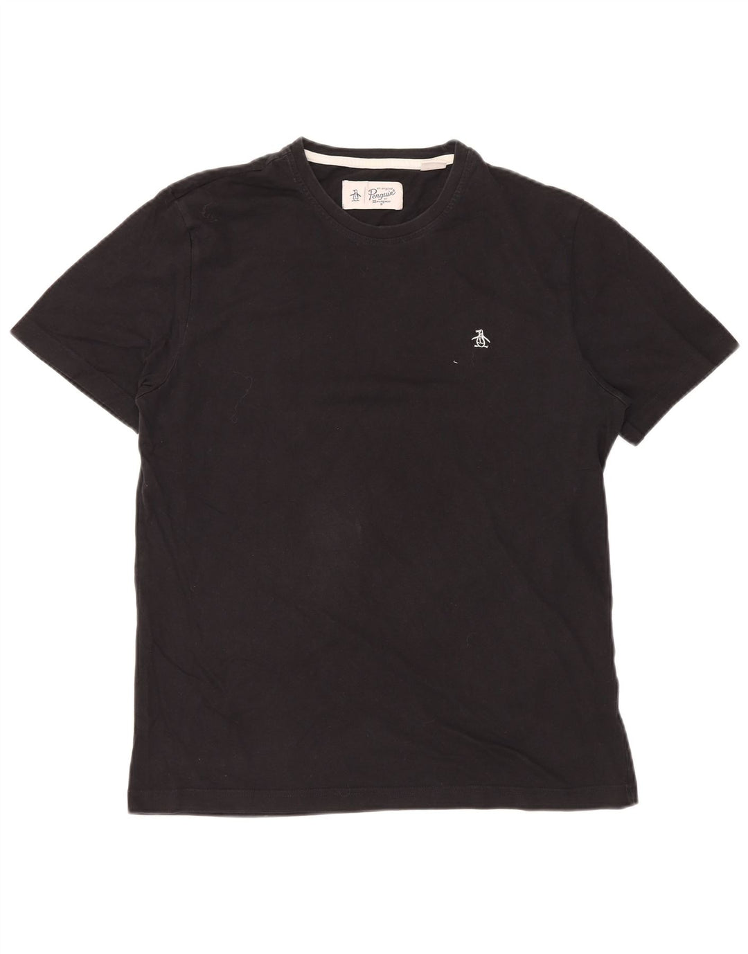 PENGUIN Herre T-Shirt Top Stor Sort Bomuld