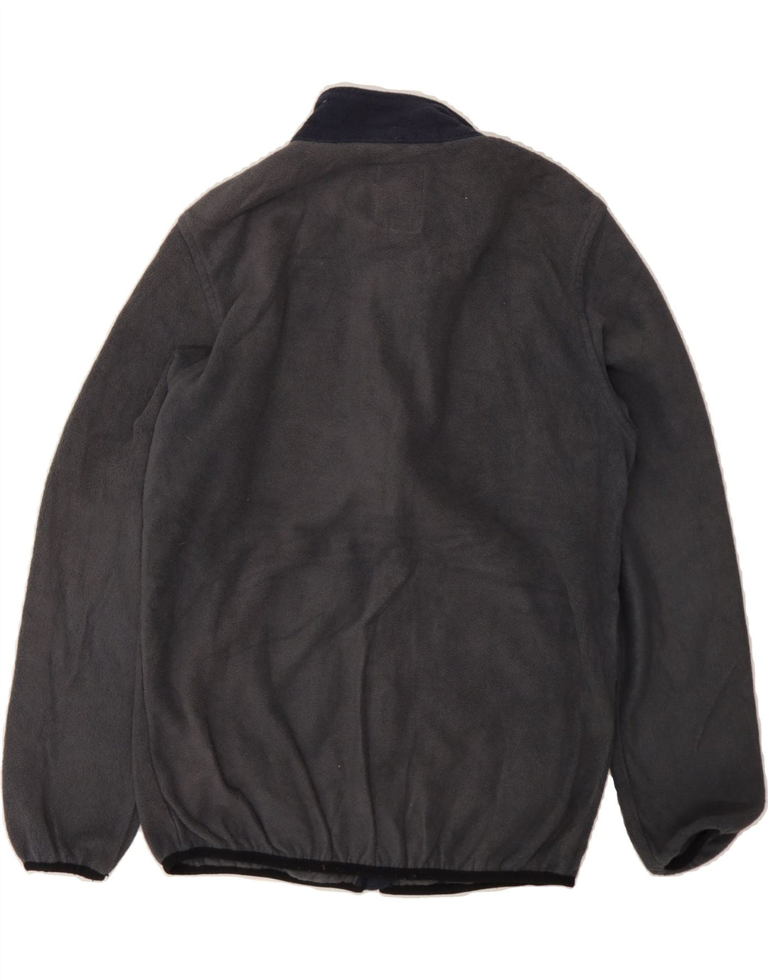 JACK & JONES Boys Fleece Jacket 11-12 Years Grey Colourblock Polyester Vintage Jack & Jones and Second-Hand Jack & Jones from Messina Hembry 