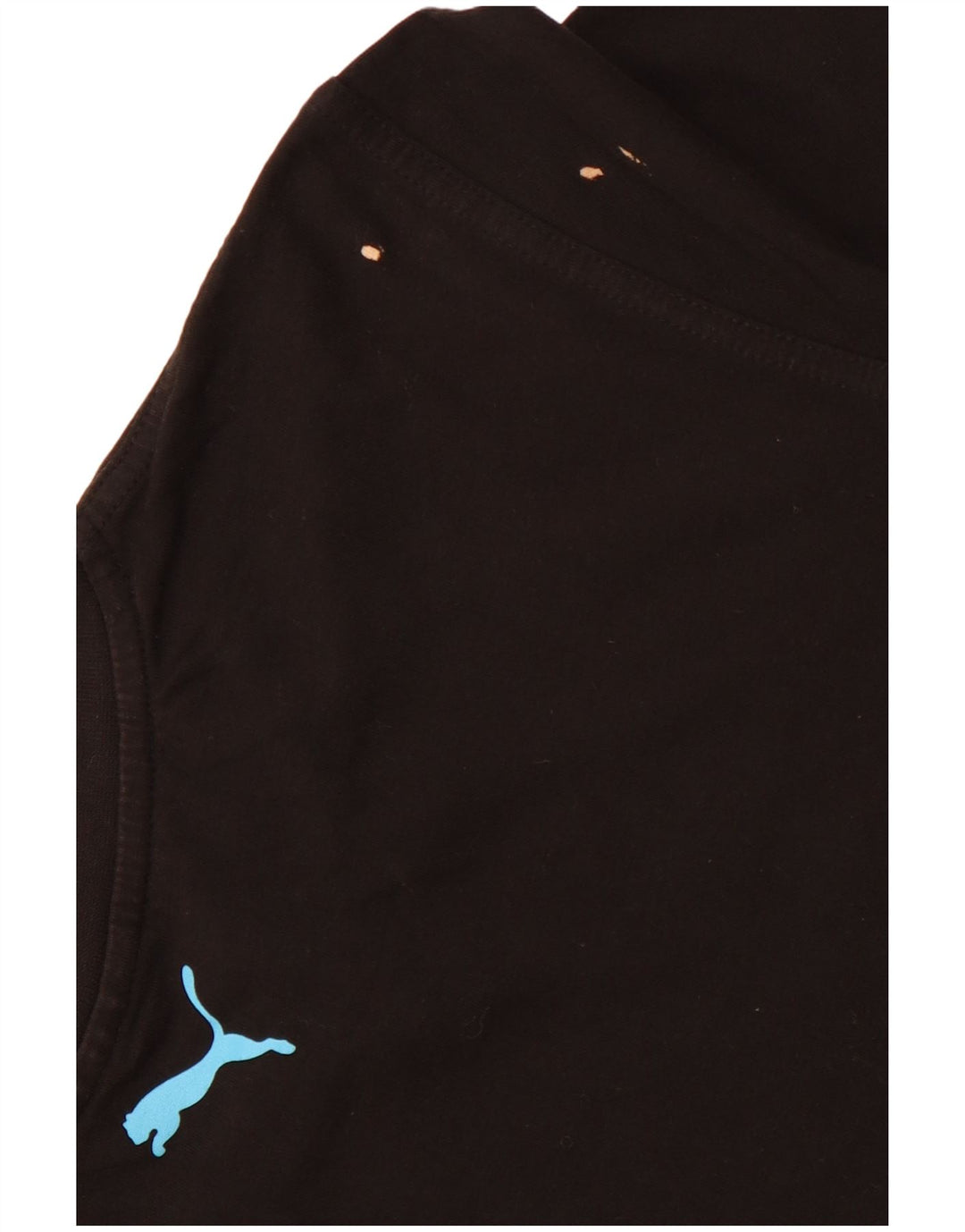 PUMA Grafisk T-shirt top til kvinder DK 10 Lille sort bomuld