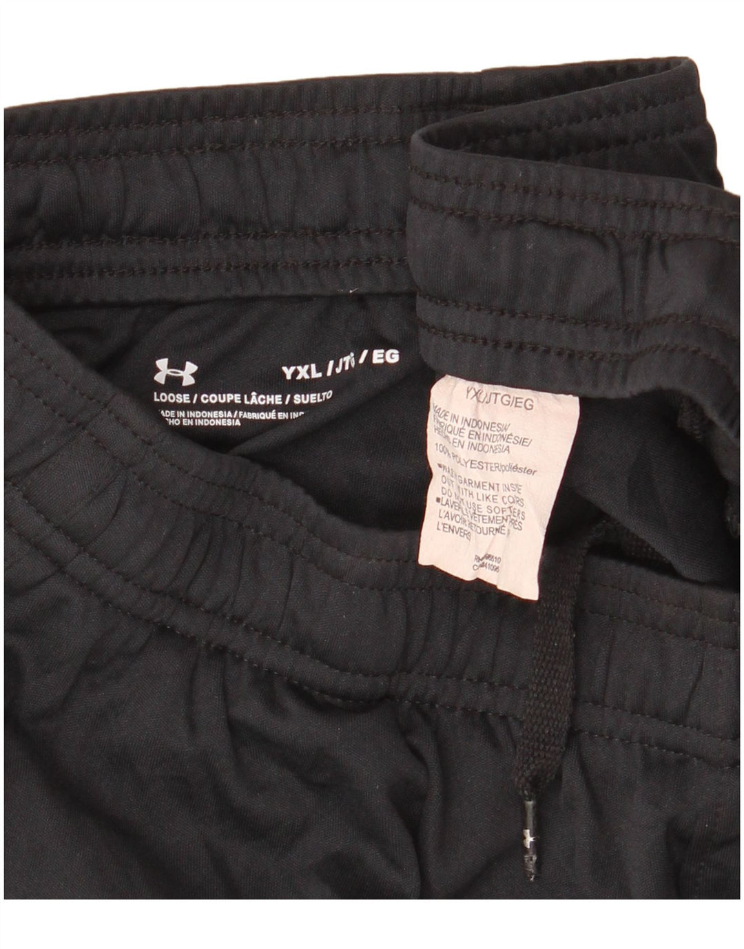 UNDER ARMOUR Drenge abstrakt mønster sportsshorts 13-14 år XL Sort