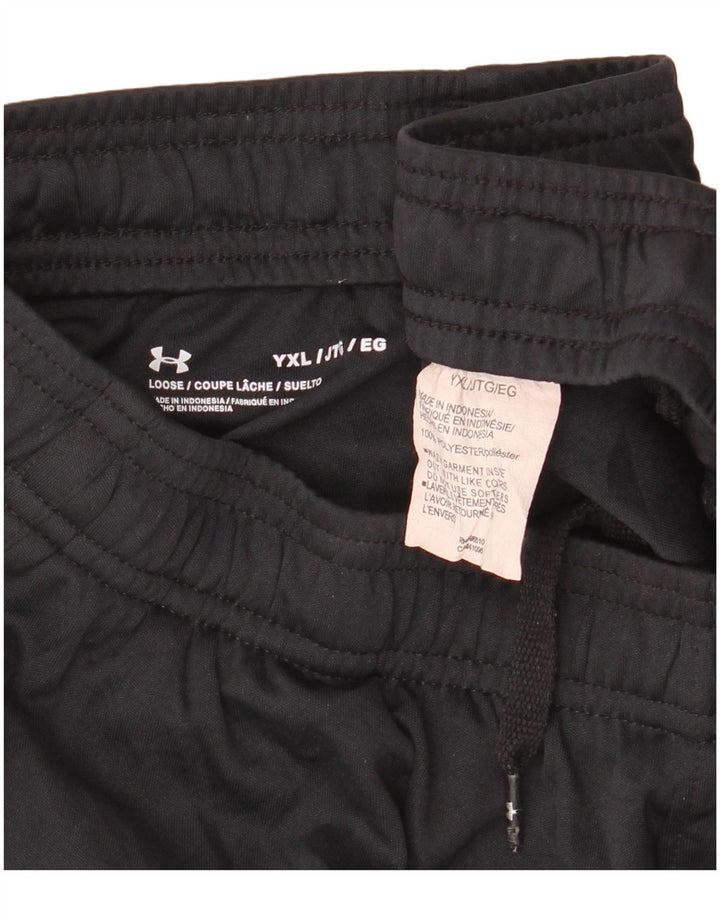 UNDER ARMOUR Drenge abstrakt mønster sportsshorts 13-14 år XL Sort