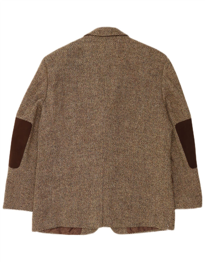 Harris Tweed Herre 3-knaps blazerjakke UK 38 Medium Brun Uld