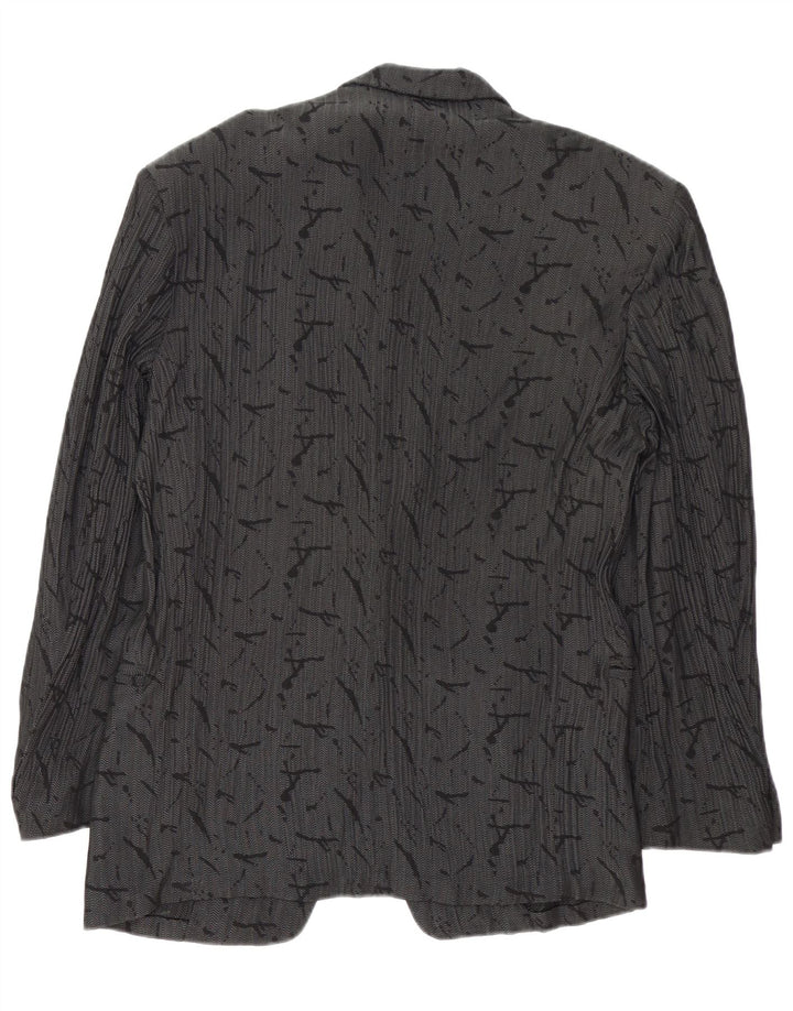 Dei Filzi Herre abstrakt mønster 1 knap blazerjakke IT 46 lille grå