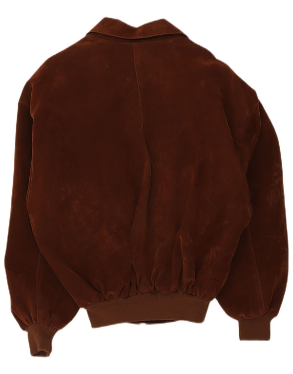 Vintage herre ruskind bomberjakke UK 40 Large Brown