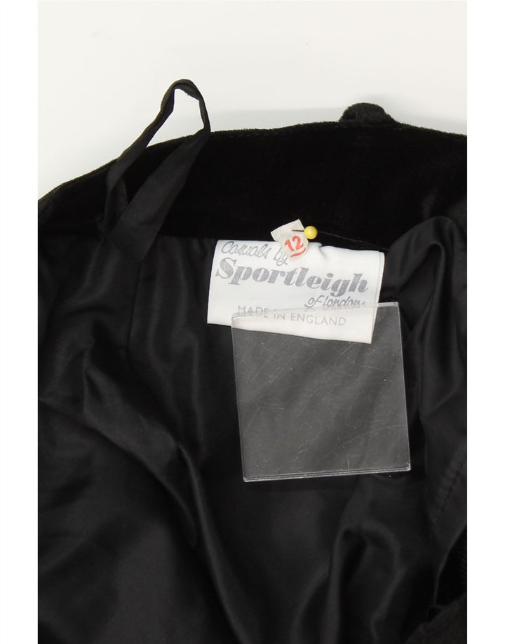VINTAGE Womens Maxi Skirt UK 12 Medium W26 Black Acetate Vintage Vintage and Second-Hand Vintage from Messina Hembry 