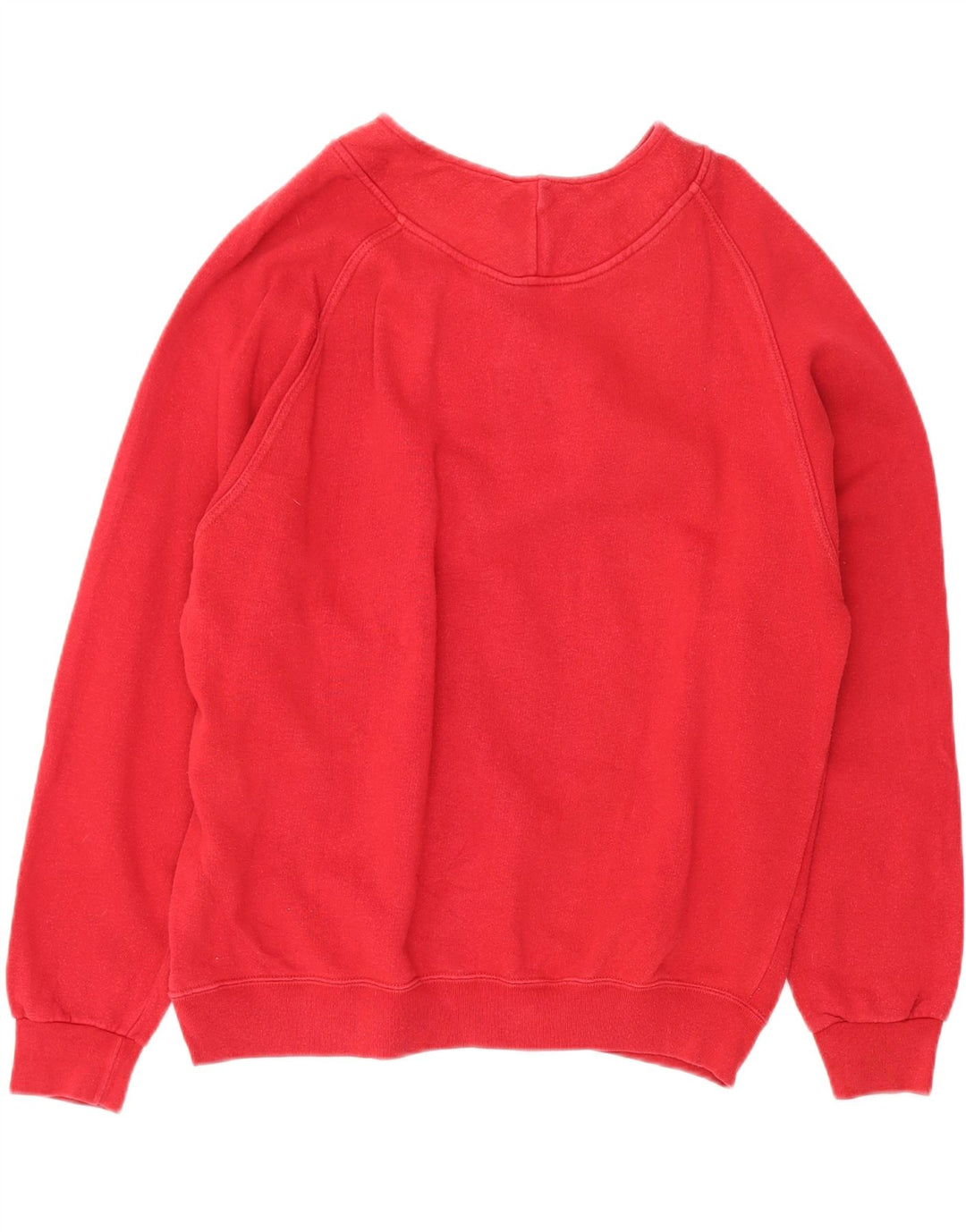 Levi's Dame Oversized Button Neck Sweatshirt Jumper UK 16 Large Red