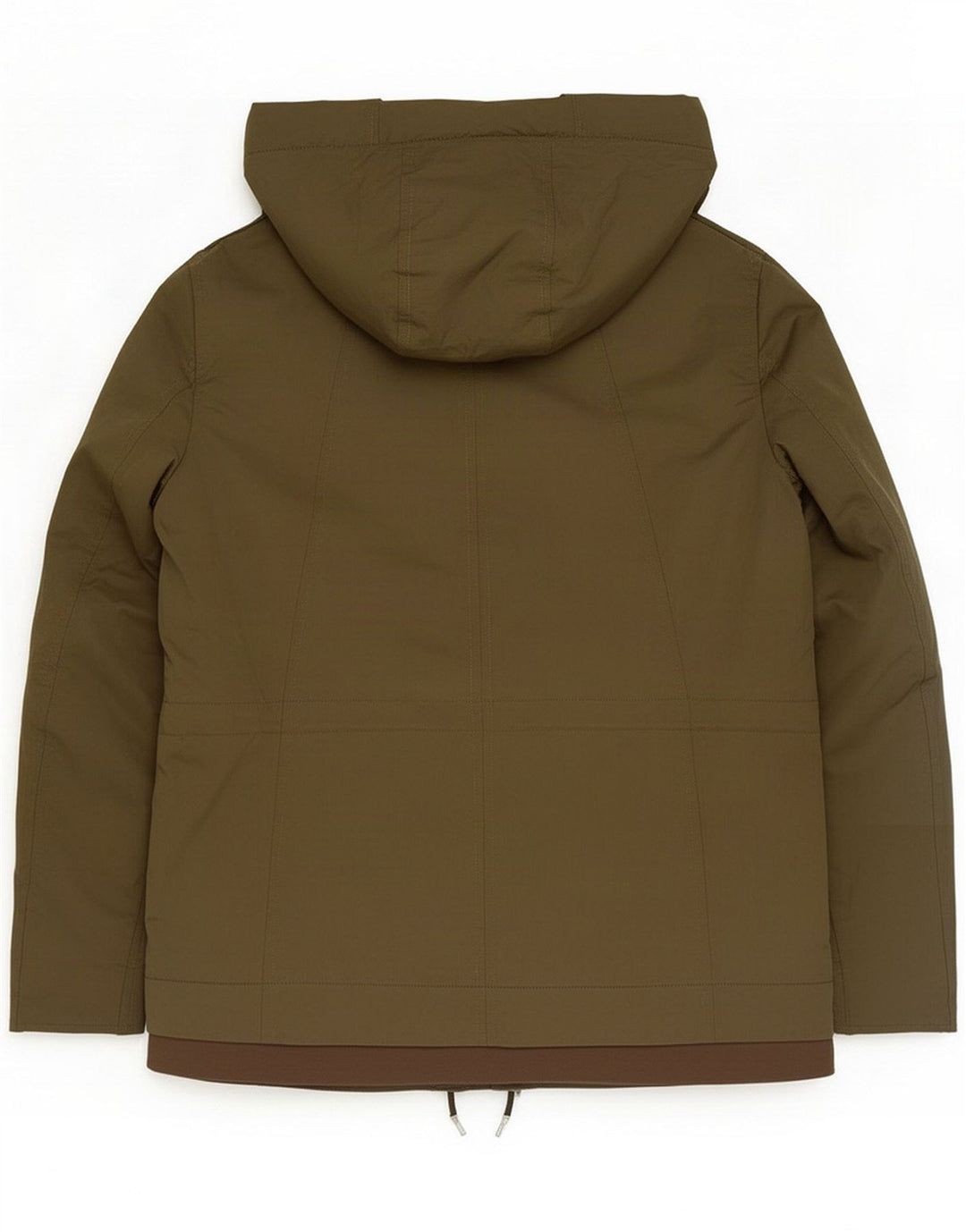 Zara Dame Hætte Vindjakke UK 14 Medium Khaki Polyester