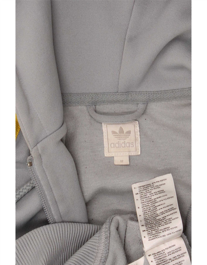 Adidas Dame Hættetrøje Sweater UK 12 Medium Grey Polyester