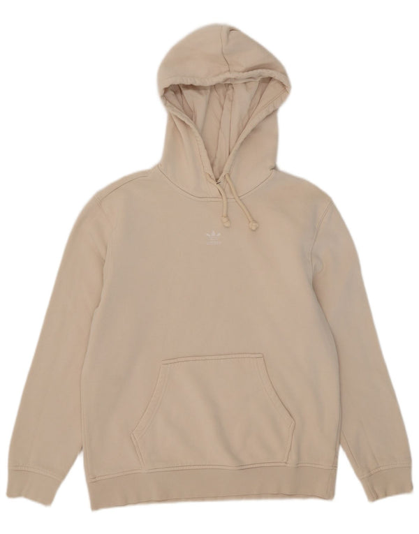 Adidas Dame Hættetrøje UK 12 Medium Beige Bomuld