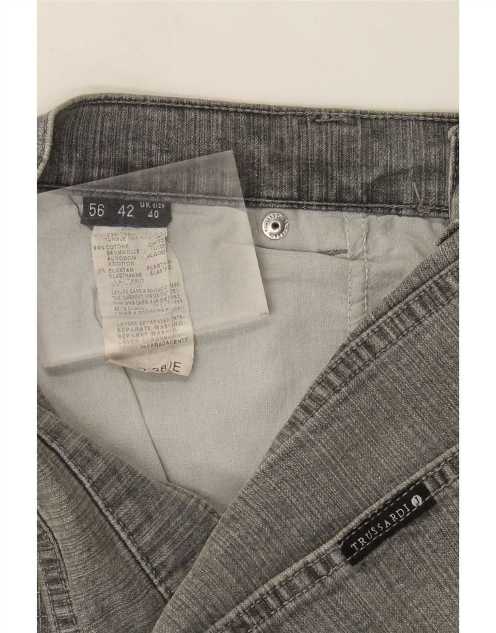 Trussardi Straight Jeans til mænd W36 L31 Grå bomuld