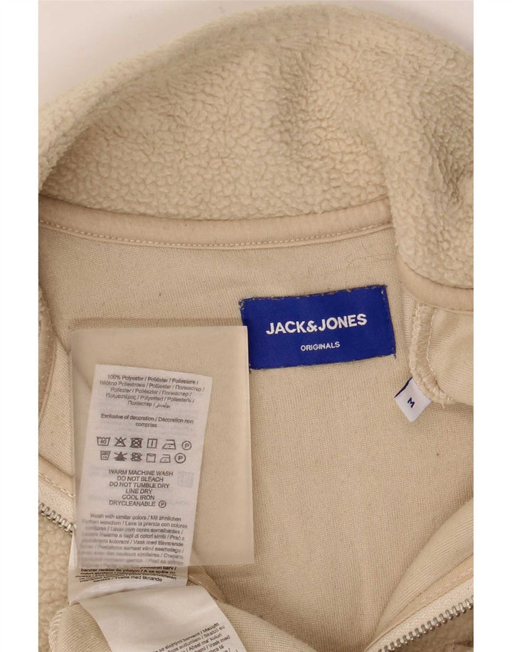 Jack & Jones Fleece Jumper med lynlås til mænd Medium Beige Polyester