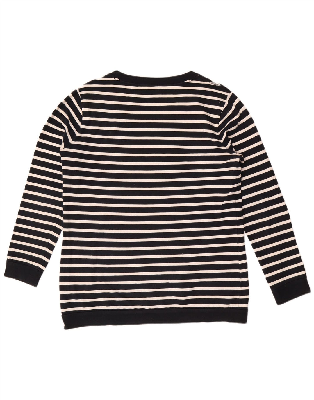 Massimo Dutti Dame Sweatshirt Jumper US 8 Mellem marineblå stribet