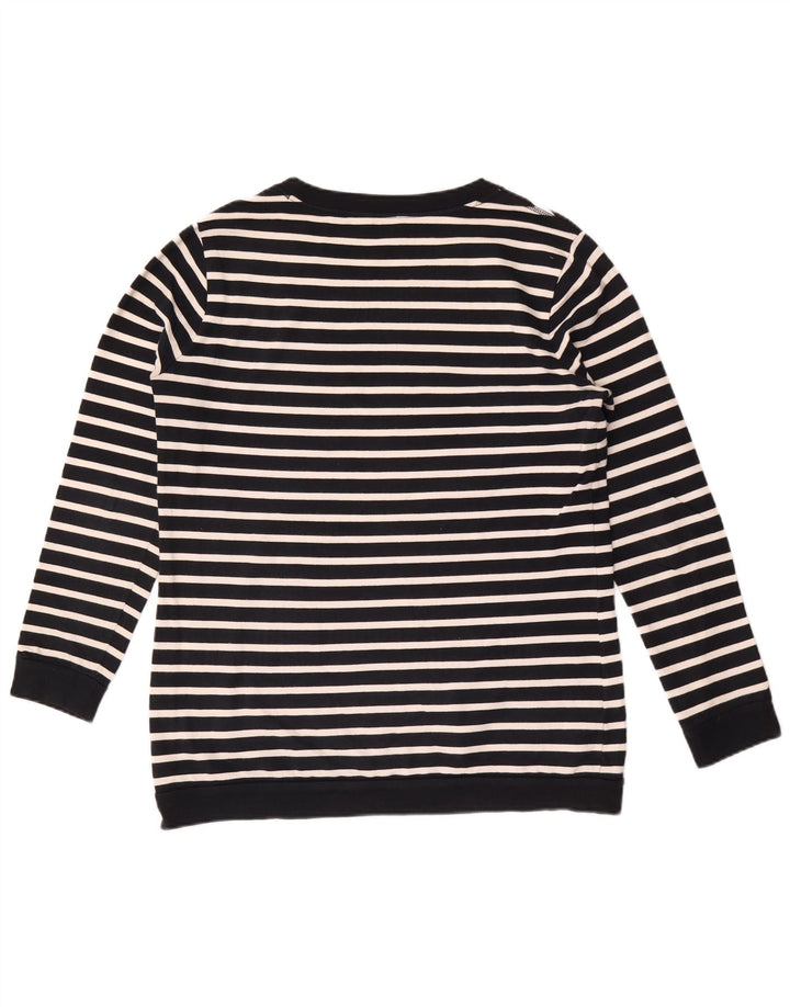 Massimo Dutti Dame Sweatshirt Jumper US 8 Mellem marineblå stribet