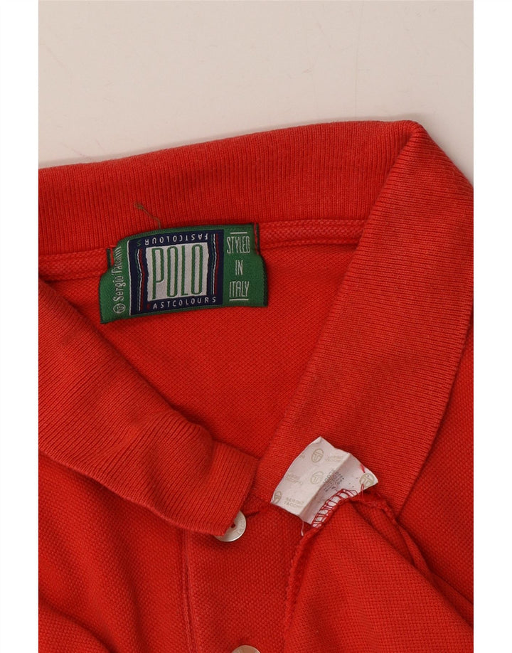 SERGIO TACCHINI Mens Polo Shirt XL Red Cotton Vintage Sergio Tacchini and Second-Hand Sergio Tacchini from Messina Hembry 