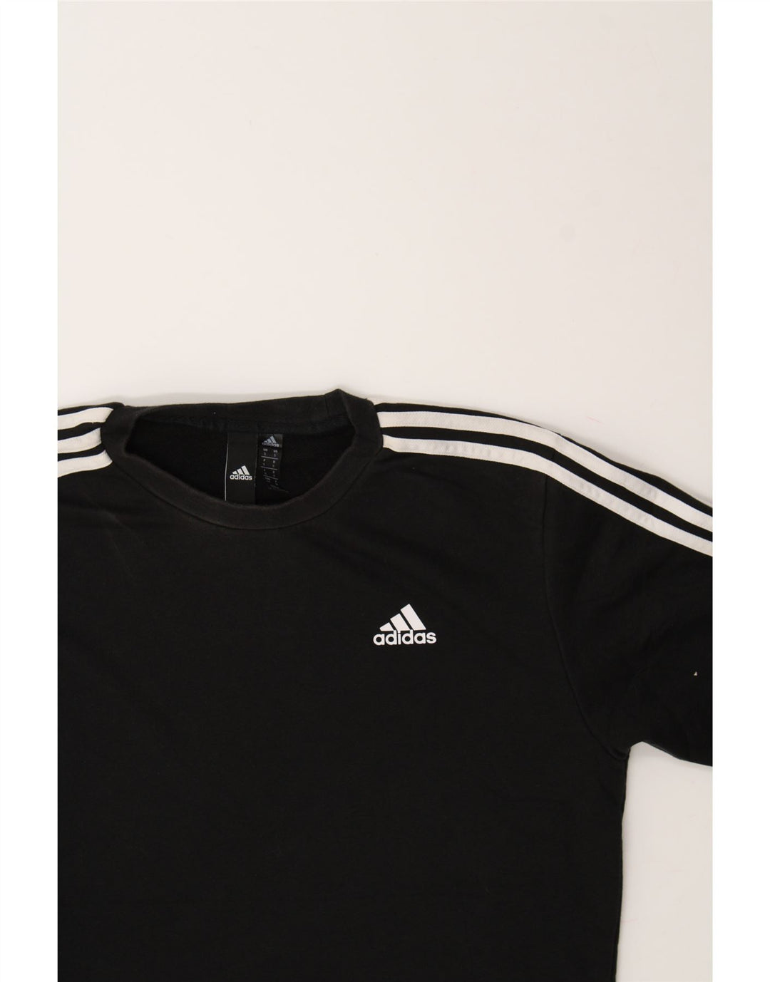 ADIDAS Mens Sweatshirt Jumper Small Black Cotton Vintage Adidas and Second-Hand Adidas from Messina Hembry 