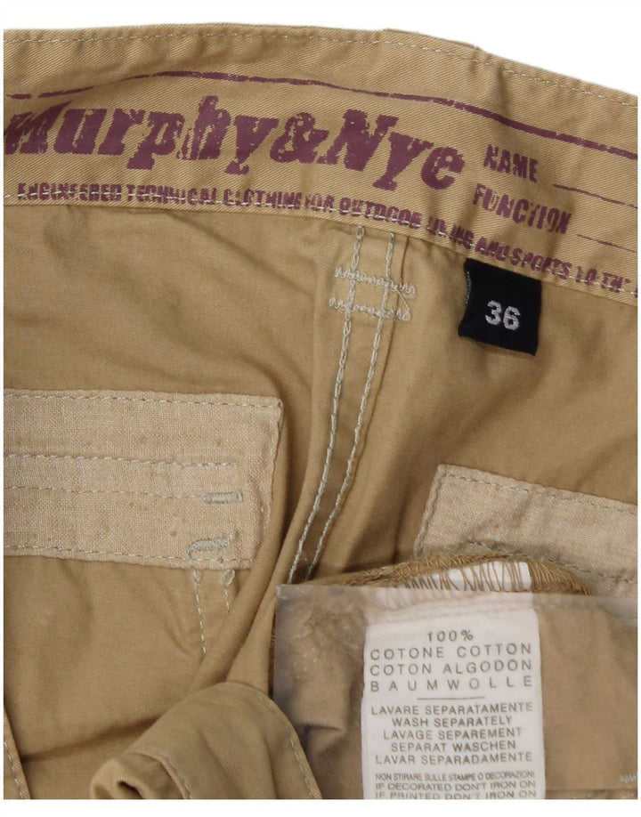 Murphy & Nye Straight Cargo Bukser til mænd W36 L32 Beige Bomuld