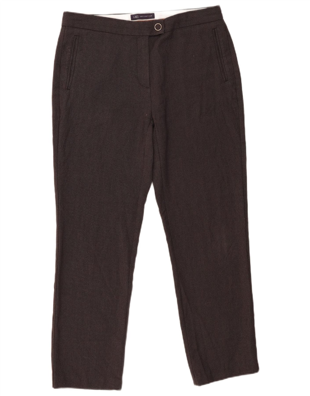 Marks & Spencer Dame Slim Casual Bukser UK 12 Medium W30 L27 Grå