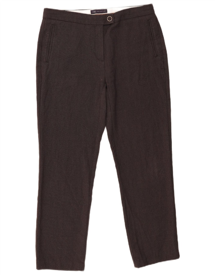 Marks & Spencer Dame Slim Casual Bukser UK 12 Medium W30 L27 Grå