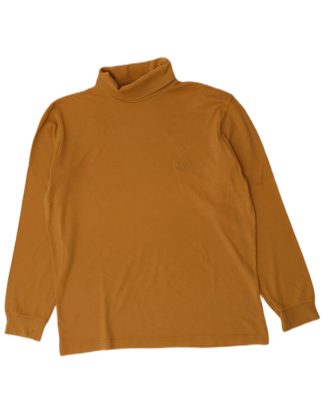 Hugo Boss Herre Roll Neck Top Langærmet Medium Beige Bomuld