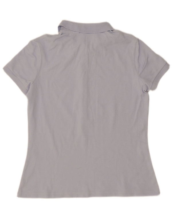 Lacoste Dame Polo Shirt Størrelse 40 Medium Blå Bomuld