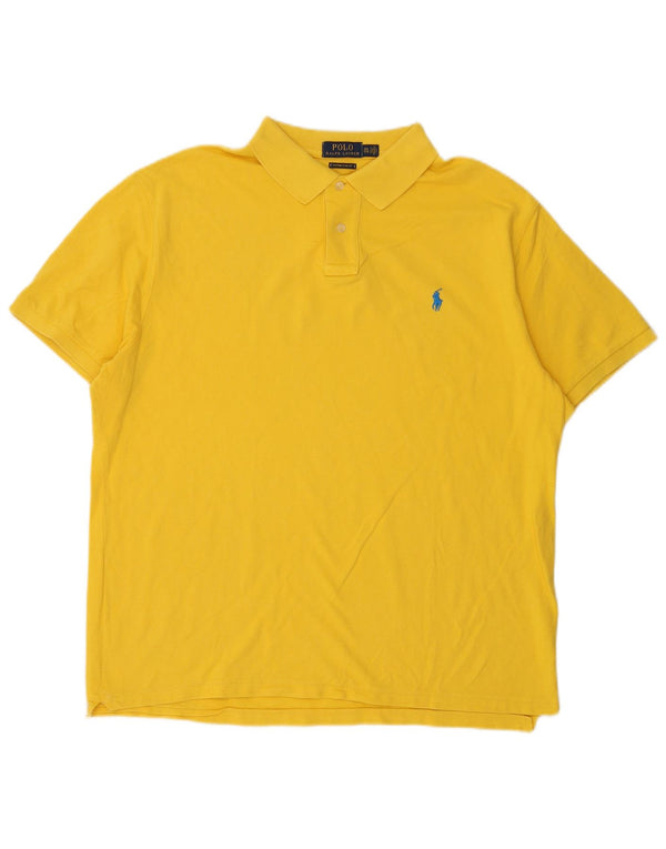 Polo Ralph Lauren Herre Custom Slim Fit Polo Shirt 2XL Gul
