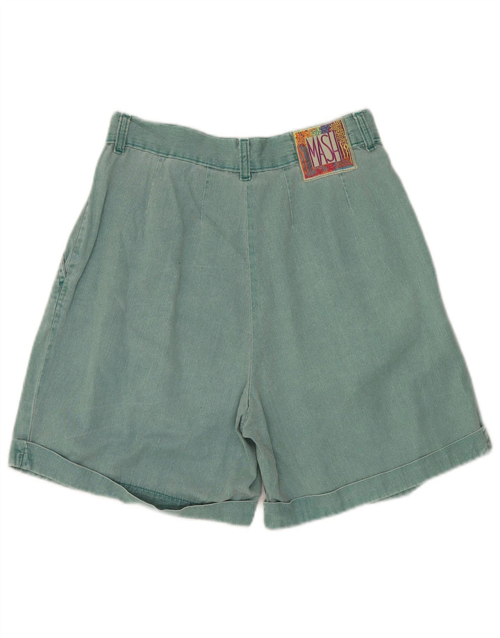 Mash Womens Pegged Casual Shorts IT 46 Large W32 Green Cotton