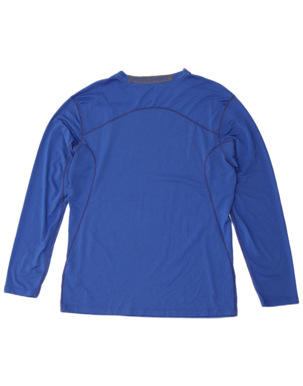 Nike Herre Dri Fit Top Langærmet Stor Blå Polyester