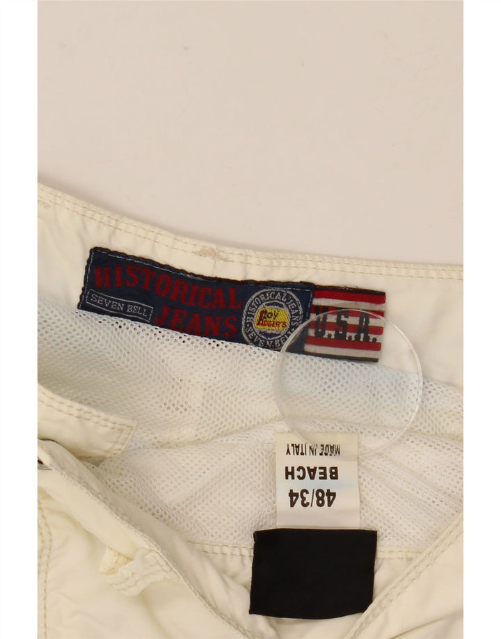 Roy Rogers Dame Casual Shorts IT 48 XL W34 Off White Polyamid