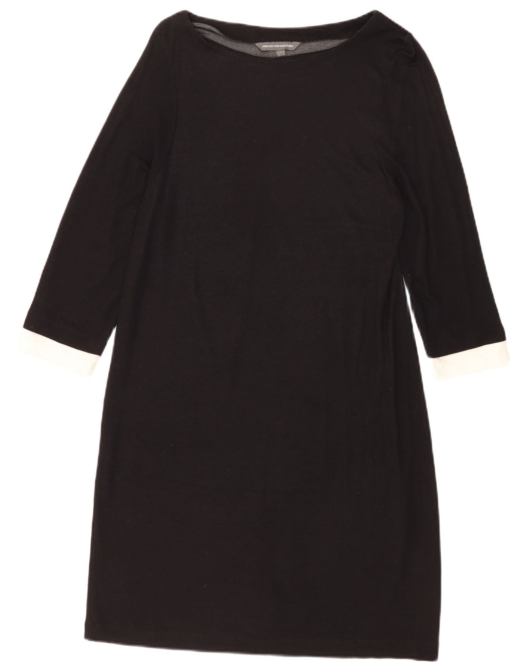 French Connection Womens Sheath Dress UK 14 Large Black Colourblock
