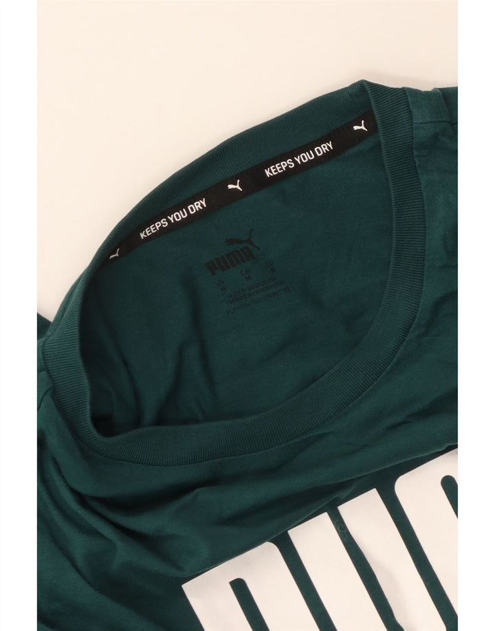 Puma Herre Grafisk T-Shirt Top Medium Grøn