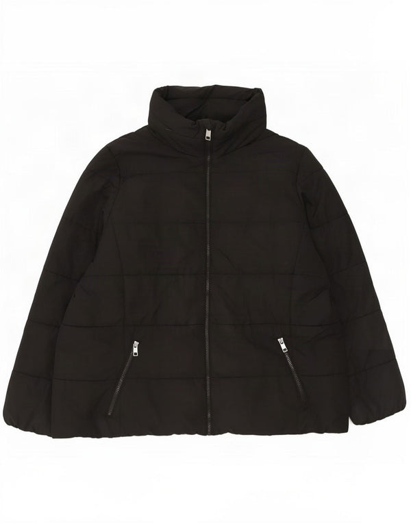 Marks & Spencer Polstret hættejakke til kvinder UK 22 3XL Sort Polyester
