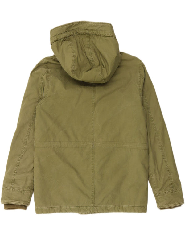 G-STAR Herre Hooded Utility Jacket UK 36 Small Khaki Cotton