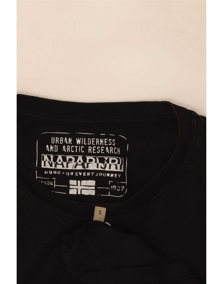 Napapijri Herre grafisk T-shirt Top Lille Sort