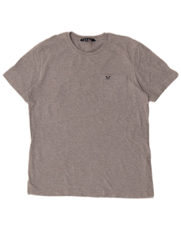 Crew Clothing Herre T-Shirt Top Medium Grey Bomuld