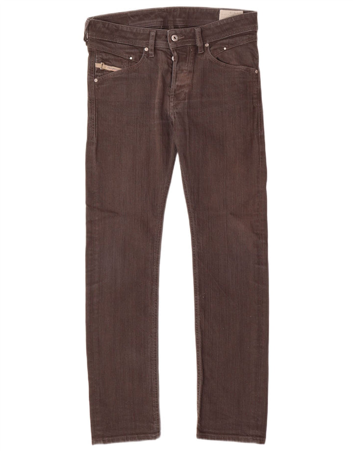 Diesel Dame Slim Jeans W28 L29 Grå Bomuld