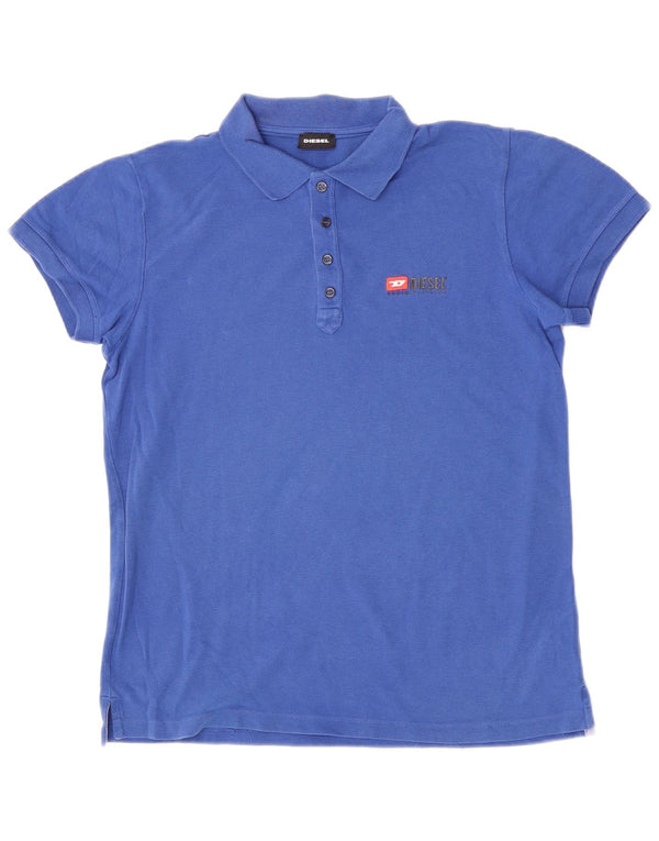 Diesel Boys Polo Shirt 15-16 År Blå Bomuld