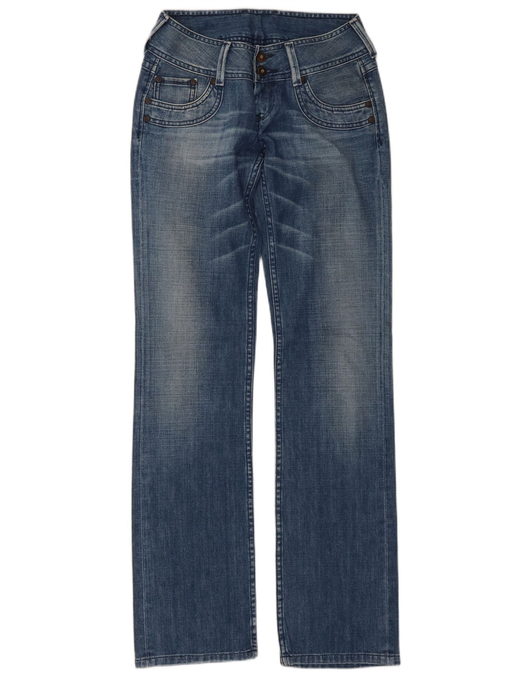 PEPE Jeans Dame Lige W28 L34 Blå Bomuld