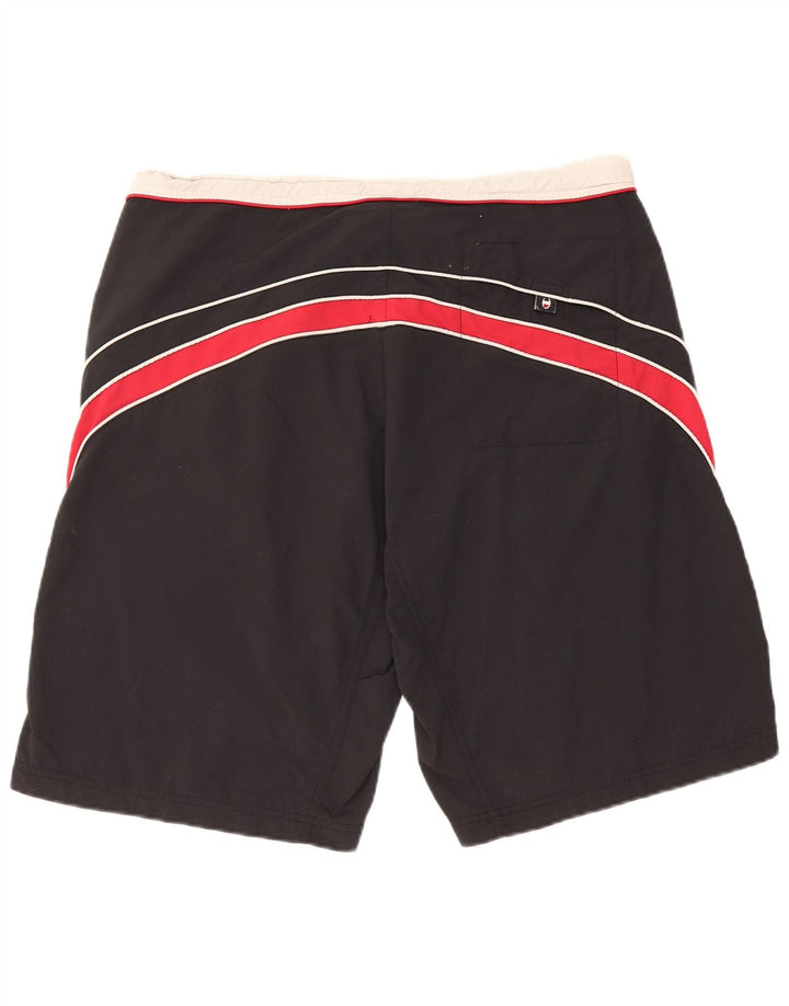 Champion Herre grafiske svømmeshorts XL Sort Colourblock Polyester